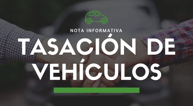 Nota informativa tasación de coches